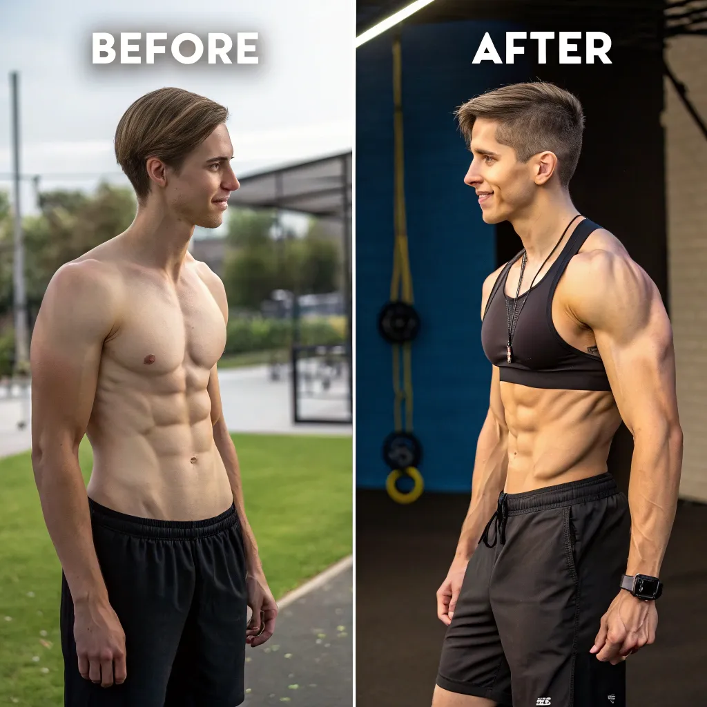 Fitness transformation success